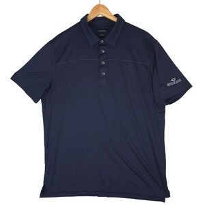 Chase 54 Polo Shirt‎ Mens XL Navy Blue Golf Performance Maggie Valley Resort